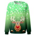 thumbnail image 4 of EHQJNJ Shewin Chandails en Molleton Oversize pour Femmes Coupe Ample Décontractée Imprimé Joyeux Noël Col Rond Pull Manches Longues Blouse Ample, 4 of 4
