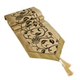 thumbnail image 3 of Camino de Mesa Camaleón Flocado Mantel Home Runners Table Flag Cover (Champagne) Tmvgtek Libre de BPA, 3 of 3