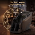 thumbnail image 3 of Real Relax Electric Massage Chair, Zero Gravity Full Body Massage Recliner Chair with 10 Fixed Rollers, Touch Screen Controller, Brown, 3 of 11