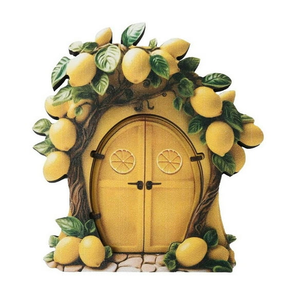 Fufafayo under $5 Resin Garden Miniature, Floral Outdoor Patio Decor, Tree Stump Fairy Door, Yard Landscape Accent, Mom Garden Kit, Window Sill Decor, Magical Realm Creation, Outdoor Art