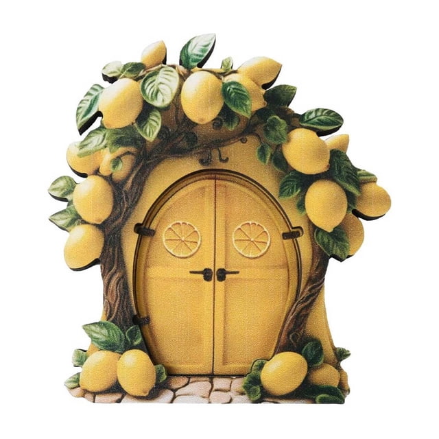 Deals Qaailabf Resin Garden Miniature Floral Outdoor Decor For Patio Yard For Mom Garden Kit Door And Window For Trees Tree Stump Decor