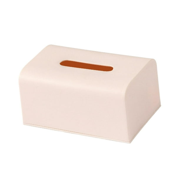 Tapa para caja de pañuelos, soporte extraíble para papel higiénico, caja dispensadora de pañuelos para baño Rosa pequeña