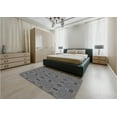 thumbnail image 5 of Ahgly Company Machine Washable Indoor Square Transitional Gunmetal Gray Area Rugs, 4' Square, 5 of 7