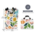 thumbnail image 2 of Yayeee Freestanding Laundry Hamper with Handle Collapsible Large Storage Basket for Clothes, Retro Yellow Floral, 2 of 7