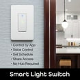 thumbnail image 2 of Geeni TAP Smart Wi-Fi Light Switch, No Hub Required, Compatible with Alexa, Google Home, Requires 2.4 GHz Wi-Fi (Smart Light Switch - 4 Pack), 2 of 9