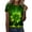Green, variant on Aayomet St Patrick's Day Womens Tops Casual Womens Loose Fit Tshirts Short Sleeve Summer Tops Casual Workout Yoga Tunic T Shirts Tops,AG S