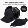 thumbnail image 5 of Winter Trapper Hat - 3-in-1 Windproof Face Mask Cap for Men and Women, Full Face Coverage with Ear Flaps for Extreme Cold Weather, 5 of 7