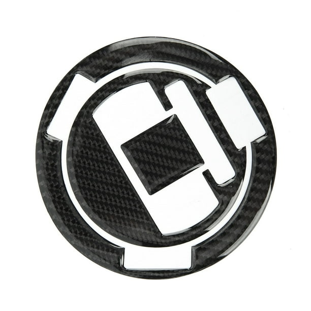 Protector de tapa de tanque de combustible, tanque de combustible de fibra de carbono Adhesivo para tapa de tanque de combustible Calcomanía para tapa de tanque