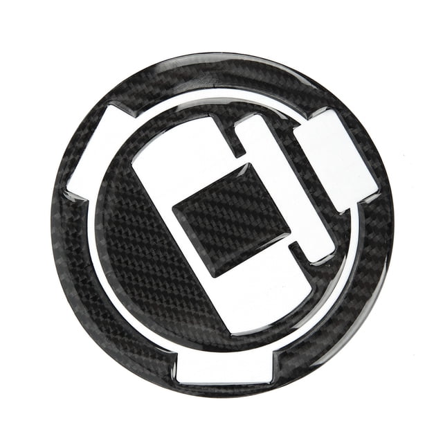 Protector de tapa de tanque de combustible, tanque de combustible de fibra de carbono Adhesivo para tapa de tanque de combustible Calcomanía para tapa de tanque