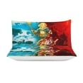 thumbnail image 3 of Cartoon Legend Of Zelda 3-Piece Bed Set Warm and Comfortable Kawaii Bedding Set Cute Soft Bedclothes for Boys Girls Kids 79"x90", 3 of 8