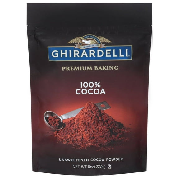 Ghirardelli Premium Baking Unsweetened 100% Cocoa Powder - 8 oz (Pack of 2)