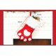 thumbnail image 4 of Xihbxyly Calcetines Navideños con Forma de Pata de Perro, Tejidos a Mano, Diseño Rojo y Gris, Decoración Festiva para Árbol, Bolsa de Regalo Navideña, Multiusos, 1 Bolsa de Regalo Navideña., 4 of 4