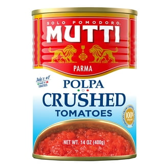 4 pack) Mutti® Crushed Tomatoes (Polpa) with Basil, 14 oz, Can