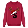 thumbnail image 1 of DuoJiaJ Sweat à Capuche Velouté à Manches Longues et Col Rond Imprimé Lettre de Noël 2 (Enfants), 1 of 5