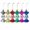 Multicolor, variant on Cinvoph 6pcs Christmas Candy Ornaments Set Glitter Plastic Peppermints & Candy Jars, Exquisite Hanging Decor for Xmas Tree, Holiday Party & Home Mantel, Red