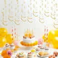 thumbnail image 4 of Becaristey 6pcs Set Streamers Decorations Party Streamers Gold Streamers Party Decorations Ceiling Decorations For Birthday Party Gold 27.5 inch 1Set, 4 of 6