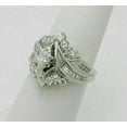 thumbnail image 2 of Silver & Stone Jewels 2Ct Marquise Cut Cubic Zirconia Cluster Engagement Ring 14K White Gold Finish, 2 of 5