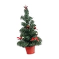 thumbnail image 1 of 16inch Artificial Tabletop Tree Decorative for Party Supplies Holiday Table Red, 1 of 8