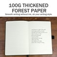 thumbnail image 4 of Wildlife Lined Medium Notebook, A5 - Hardcover - Cream 100gsm Ink-Proof Paper - Includes Pocket, Bookmark - Bear-Green, 4 of 5