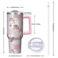 thumbnail image 2 of OBREWU Pioneer Flower Tumbler with Handle and Lid,40oz Pioneer Flower Double Wall Vacuum Insulated Tumbler,Pioneer Flower Cups Gift for Women and Men, 2 of 7