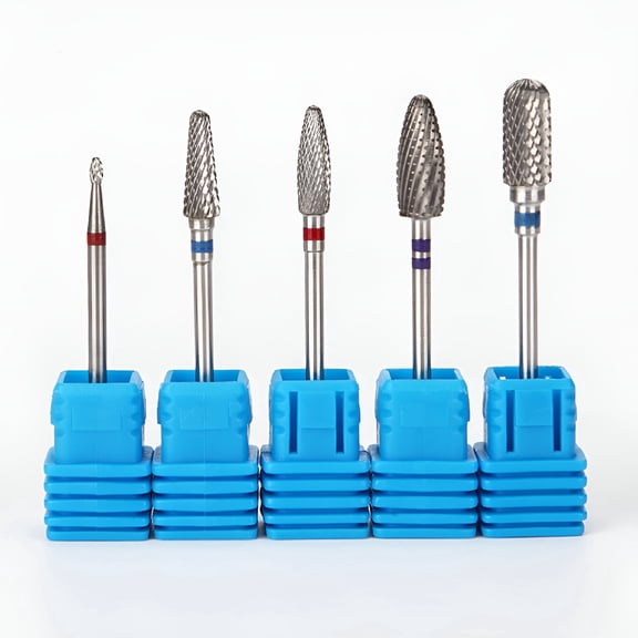 FACEGA Tungsten Carbide Nail Drill Bit Kit 1Pack For Grinding Nails Women Professionals Home Use