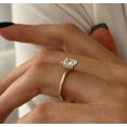 thumbnail image 2 of Jewelerix Elegant Cushion Cut Moissanite Engagement Ring for Women, Dainty 10K Vermeil Yellow Gold Ring, Solitaire Promise Ring, 2 of 7