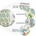 thumbnail image 6 of Cute Elephant Beach Waterproof Fabric Shower Curtain,Tropical Summer Funny Animals Waterproof Fabric Shower Curtain for Bathroom Curtains Bathtubs Hotel Shower Curtains with 12 Hooks Standard 60x72, 6 of 8