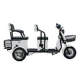 thumbnail image 6 of Massimo MGC 800W 3-Seat Scooter with Front and Back Storage Golf Cart, White, 6 of 9