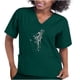 thumbnail image 1 of Ropa de protección de diamantes de imitación de manga corta para mujer Tops de color sólido informales con cuello en V Fridja  gope4583, 1 of 4