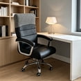 thumbnail image 6 of Leodye 1PCS office Chair Half-Cover , Stretchable Breathable Material, Washable Cover for office Chair Daily Use -19.68*10.23 in, 6 of 6