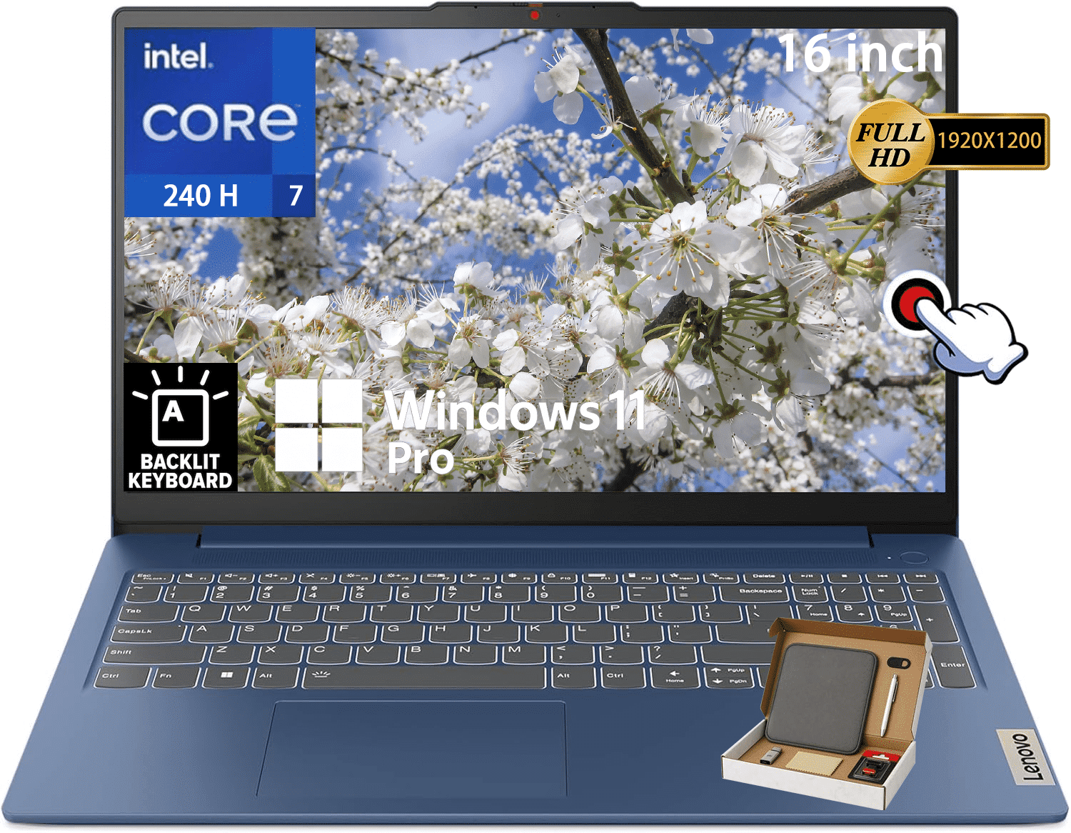 Lenovo IdeaPad 5 2-in-1 16AKP10 2025 Laptop, 8-Core AMD Ryzen AI 7 350, 16 WUXGA IPS Touchscreen Display, AMD Radeon 860M Graphics, 16GB LPDDR5 512GB SSD, Backlit Keyboard, Wi-Fi 7, Win11 Pro