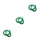 thumbnail image 5 of Bewildely 1,5 m Cuerda de terciopelo Control de multitudes Puntal Poste Línea de cola Barrera Verde Type1, 5 of 6