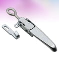 thumbnail image 3 of MasteelfCA Heavy Trailer Buckle Barrel Hasp Beam Clamp Agrafe Anchor Ear Hasp Multi-use Lock Catch (Silver), 3 of 7