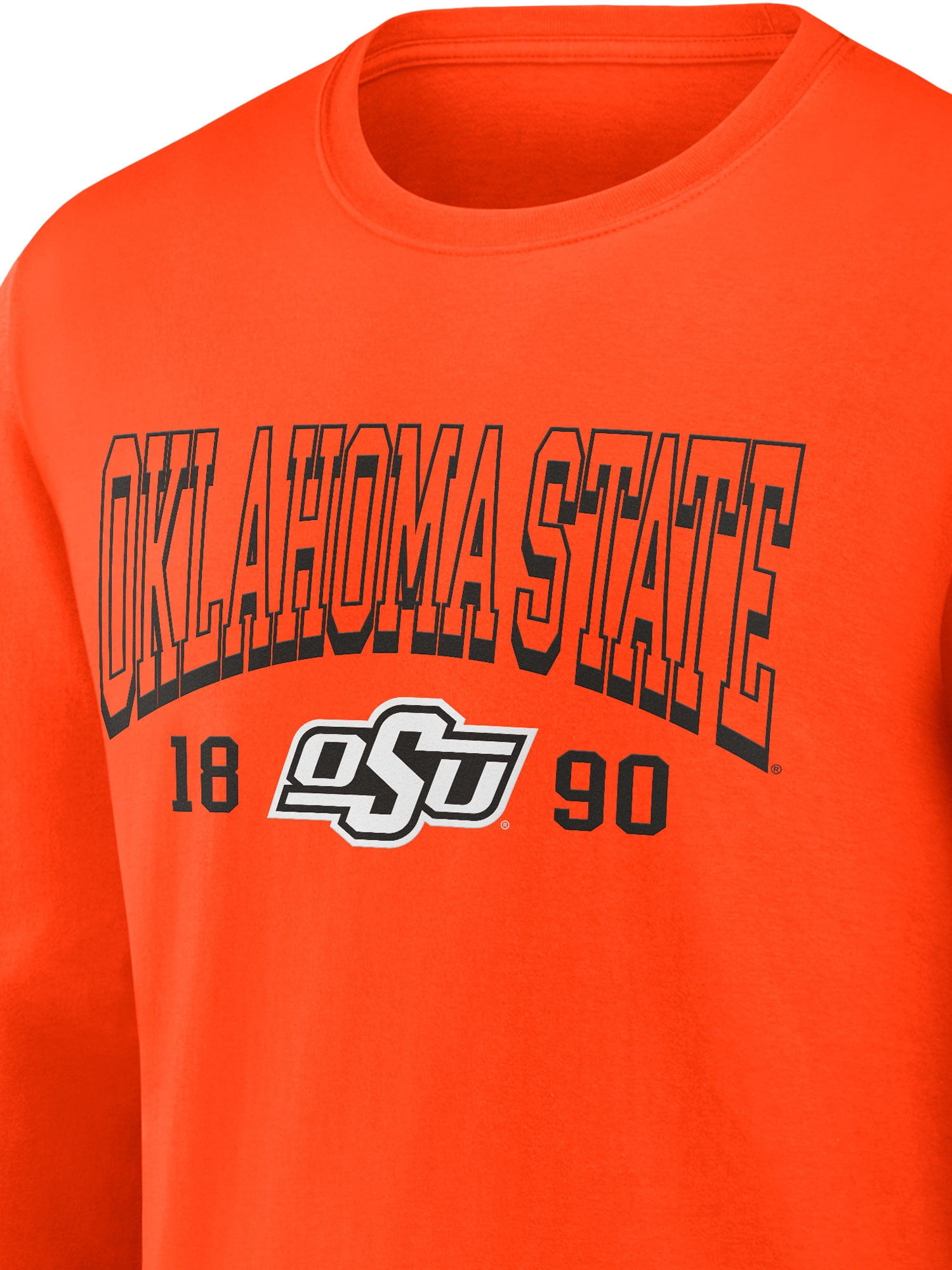 NCAA Oklahoma State Cowboys Men's Cotton Orange Long Sleeve T-Shirt