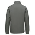 thumbnail image 2 of Little Donkey Andy Men's Waterproof Fleece Lined Jacket, Warm Windproof Golf Windbreaker With Pockets (Grey XL), 2 of 7