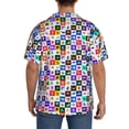 thumbnail image 3 of Susaid Sea animals Collage Print Men's Polo Shirts Button Down Short Sleeve Casual Summer Beach Vintage Shirts for Men-3X-Large, 3 of 5