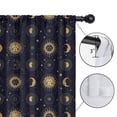 thumbnail image 4 of Blackout Kids Curtains,Dark Blue Celestial Body Pattern Childrens Insulated Curtains Set Of 2,Bedroom Essentials,Toddler Room Decor 52"x84", 4 of 5