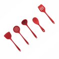 thumbnail image 2 of OUSITAID 5 Pcs/set Ustensiles de Cuisine Cuisson Cuisson Silicone Antiadhésif Spatule Racloir Tourneur, 2 of 9
