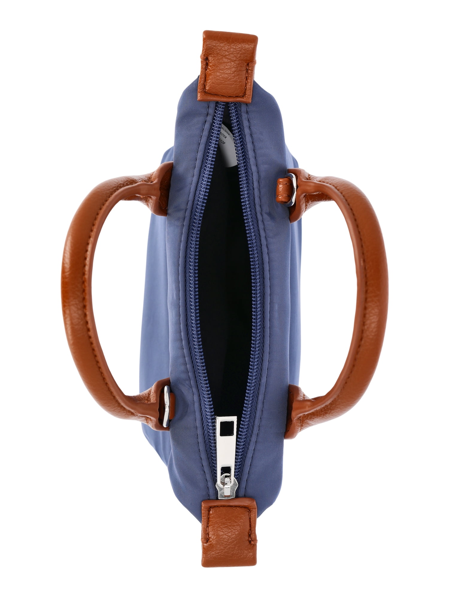No Boundaries Women's Mini Tote Crossbody Bag, Navy