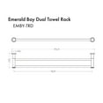 thumbnail image 2 of ZLINE EMBY-TRD-PG  Double Towel Rail, 2 of 2