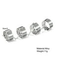 thumbnail image 5 of Fiudx Anillos de Moda, Conjunto de Cadete de Aleación Personalizada, Diseño de Una Sola Pieza Estilo Punk, Anillos Combinados con Una Estructura Única, Ropa Casual para Día a Día, para Mujeres y Niña, 5 of 5