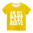 thumbnail image 3 of Sakmal Boys and Girls Yellow Summer Clothes for Kids Short Sleeve Graphic Crew Neck Mother'S Day T-Shirts Childrens Clothing, 3 of 3