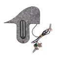 thumbnail image 1 of Finest Plaque Anti-Rayures de Protection de Guitare A500k B500k Pot Double Piste Micro Noir Perle, 1 of 8