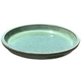thumbnail image 2 of Handmade Ceramic Round Planter Saucer Aqua, 2 of 2