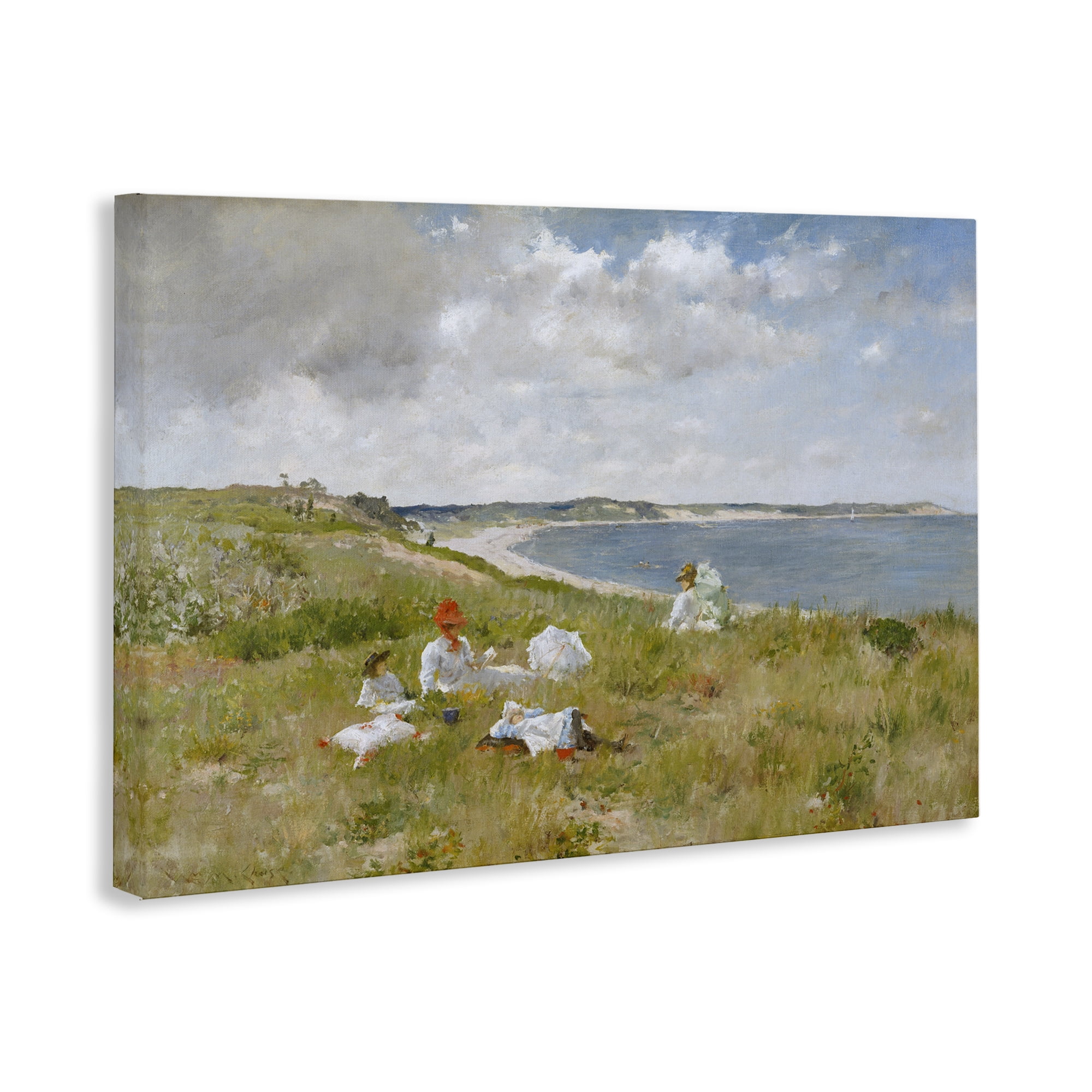 Stupell Industries Clasical Idle Hours Painting Landscape & Nature Painting Wrapped Canvas Art Print Wall Art, 36 x 24