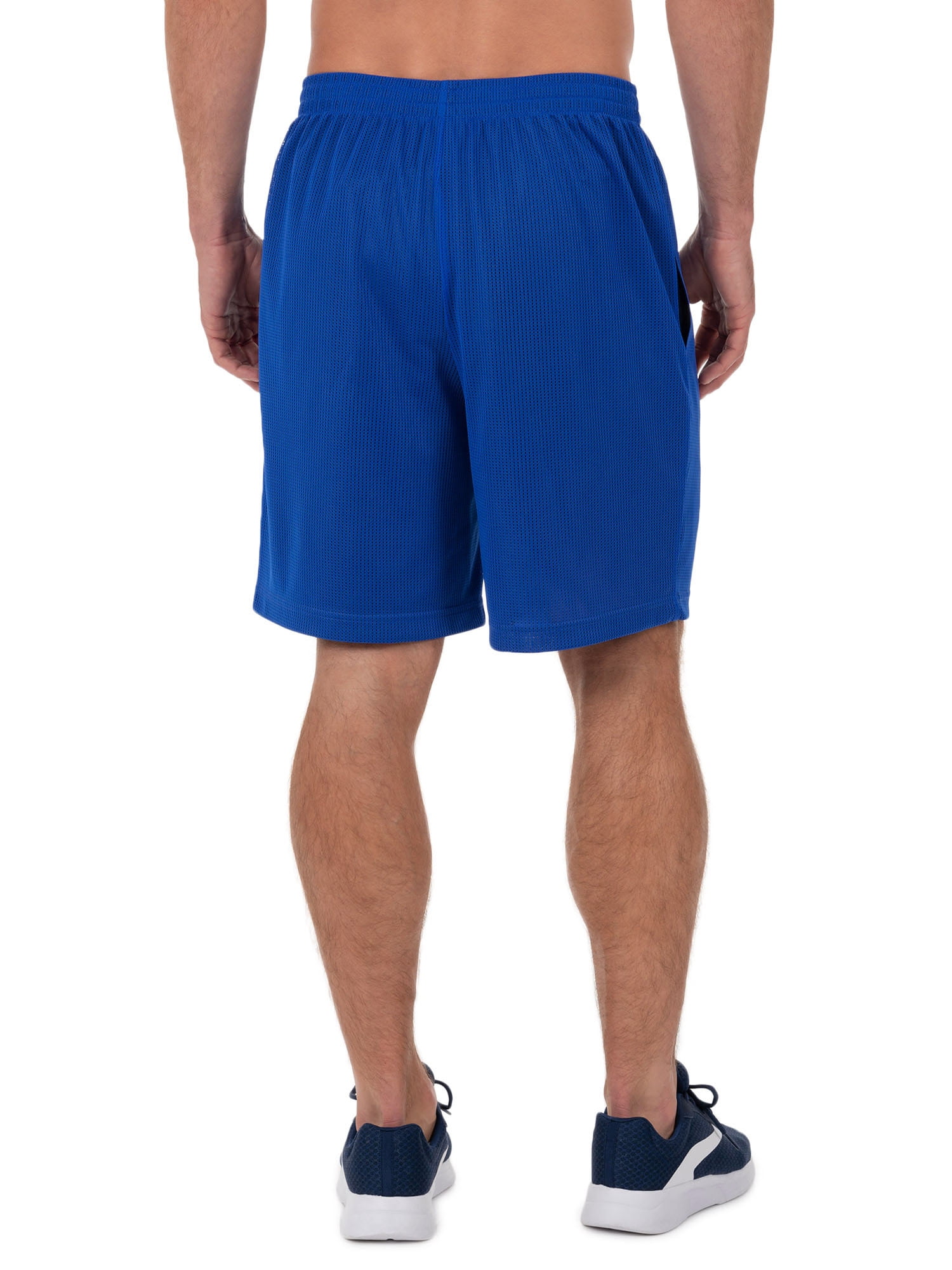 Athletic Works Men's 8" Active Grid Mesh Drawstring Shorts, 2-Pack, Sizes S-3XL