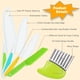 thumbnail image 4 of Juego de cuchillos para niños, 5 uds., cuchillos seguros para niños pequeños, cuchillo de plástico apto para niños con cortador arrugado, herramientas de cocina con bordes dentados sin BPA, 4 of 5