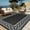 Black+White, variant on Outdoor Rug,Reversible Boho Camping Rug,Waterproof Plastic Rug with Storage Bag For Camper Porch Balcony Backyard Picnic