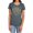 Charcoal, variant on Superman University of Metropolis Women's T Shirt, Royal, Small