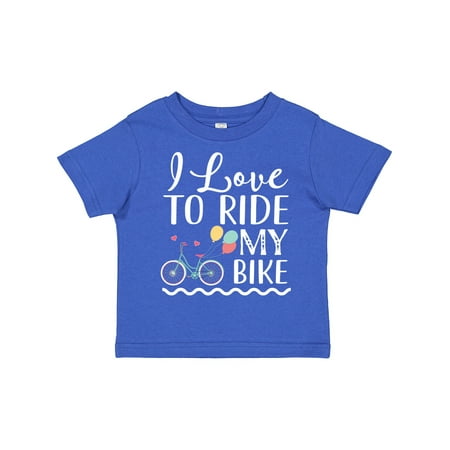 

Inktastic Bicycle I Love to Ride My Bike Gift Toddler Toddler Girl T-Shirt